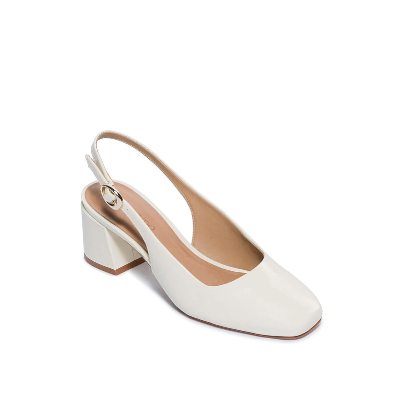 Bernardo Alexia Slingback Pumps Dame Hvite | TXE2493JO