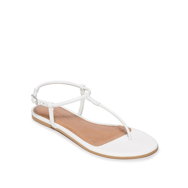 Bernardo Haven Thong Flate Sandaler Dame Hvite | LAT7545KQ