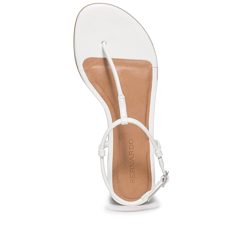 Bernardo Haven Thong Flate Sandaler Dame Hvite | LAT7545KQ
