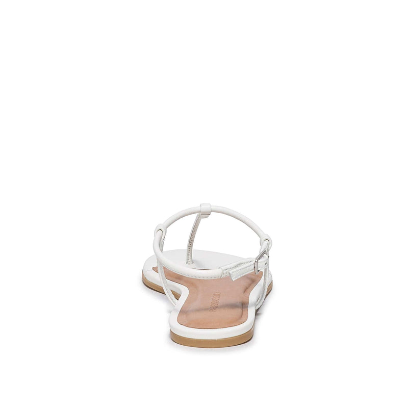 Bernardo Haven Thong Flate Sandaler Dame Hvite | LAT7545KQ