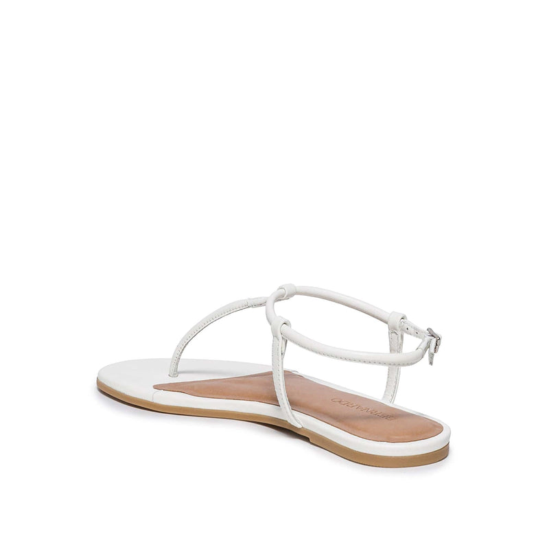 Bernardo Haven Thong Flate Sandaler Dame Hvite | LAT7545KQ
