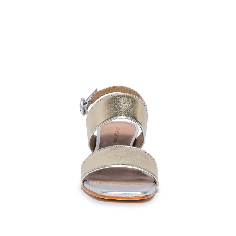 Bernardo Jasper Slingback Sandaler med Hæl Dame Sølv Gull | NKF5530IM