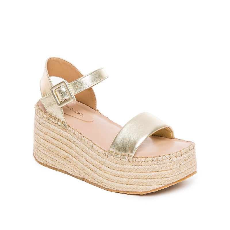 Bernardo Mallorca Espadrille Platåsandaler Dame Gull | CMU536SG