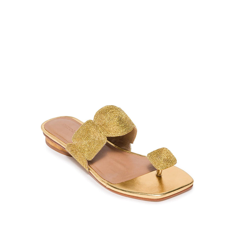 Bernardo Palermo Flate Sandaler Dame Gull | IXZ5734LL