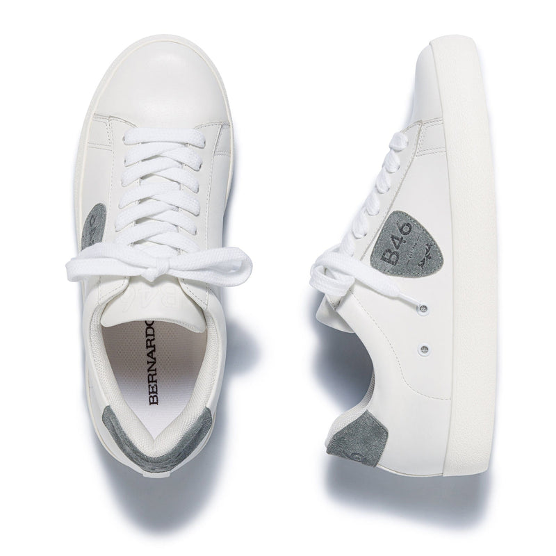 Bernardo Tatum Sneakers Dame Hvite Blå | YXW5279UM